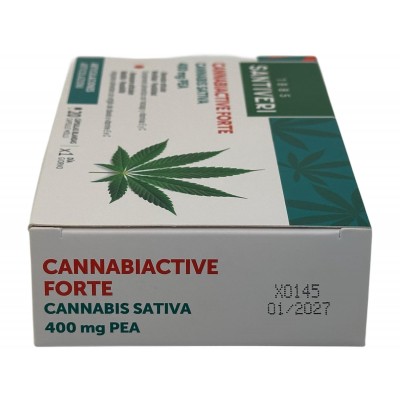 Cannabiactive FORTE PEA 400mg de Santiveri Santiveri  SAN-37237001 Articulaciones, Huesos, Tendones y Musculos, componen el A...