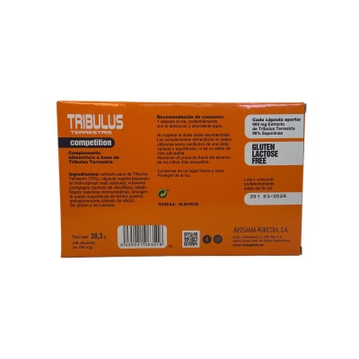 Tribulus Terrestre Competition 600mg de Megaplus Megaplus  Suplementos Deportivos (Complementos Alimenticios) salud.bio