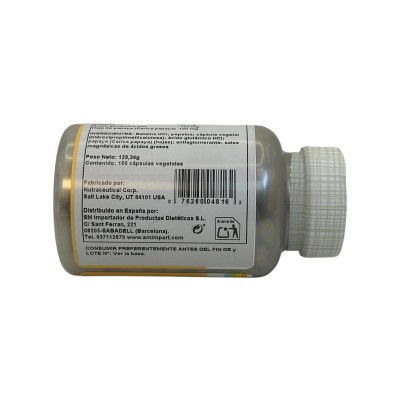 BETAINA HCL con pepsin 250mg 180 Cápsulas vegetales de Solaray SOLARAY SOL-04816 Ayudas aparato Digestivo salud.bio