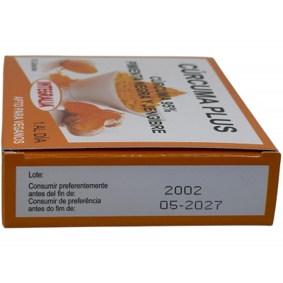 Cúrcuma Plus 30 Cápsulas de Integralia INTEGRALIA 504 Suplementos Naturales acción Analgesica, Antiinflamatoria, malestar, do...