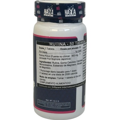 Rutina (Rutin) 500mg. 50 Tabs de Haya labs Haya Labs 20790 Aminoácidos salud.bio