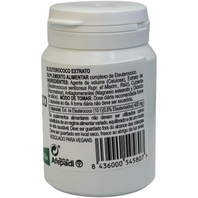 Eleuterococo extracto seco 60 cápsulas de Integralia INTEGRALIA GEN-54580 Cansancio, fatiga, astenia primaveral salud.bio