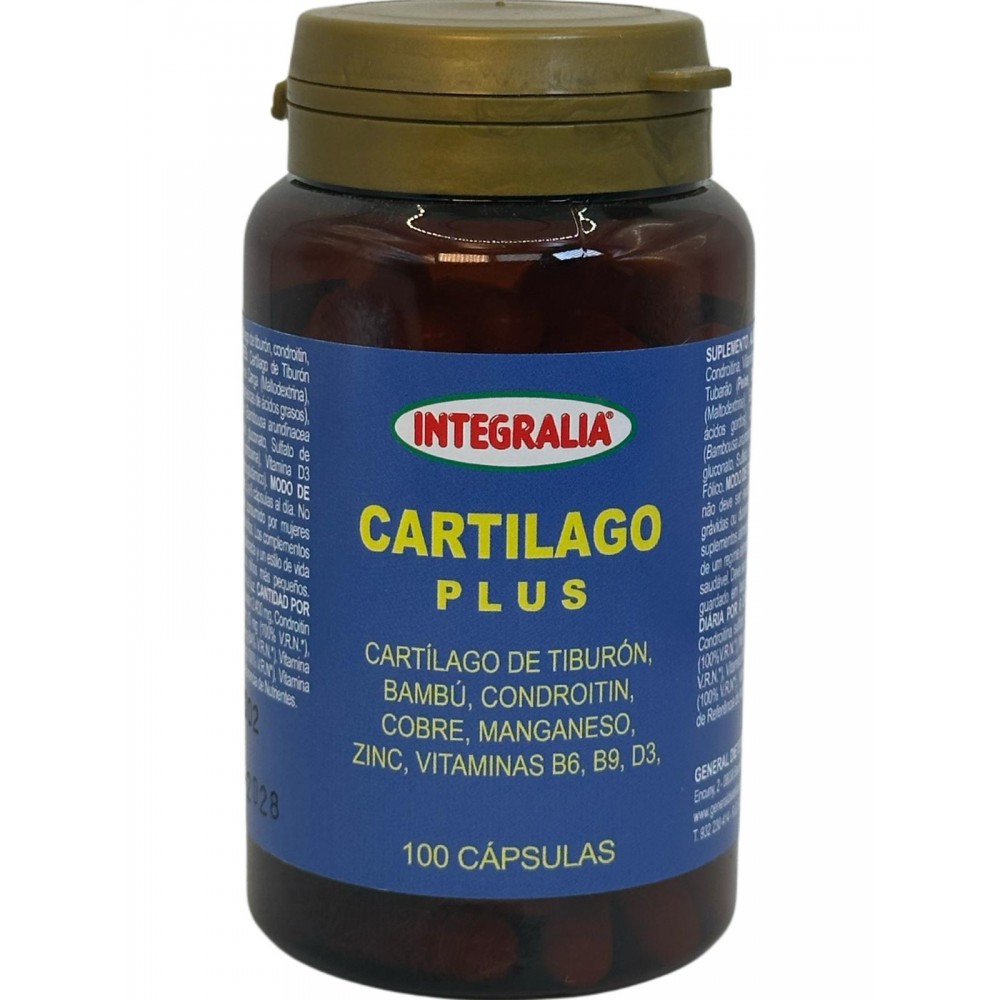 Cartílago PLUS 100 Cápsulas de Integralia INTEGRALIA INT-157 Articulaciones, Huesos, Tendones y Musculos, componen el Aparato...