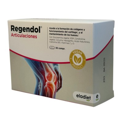 Regendol (ARTICULACIONES) 30 comprimidos de Eladiet Eladiet PA.FE.REG Articulaciones, Huesos, Tendones y Musculos, componen e...