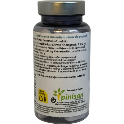 CITRATO de MAGNESIO 60 comprimidos de Pinisan Pinisan PIN-00849 Suplementos Minerales  salud.bio