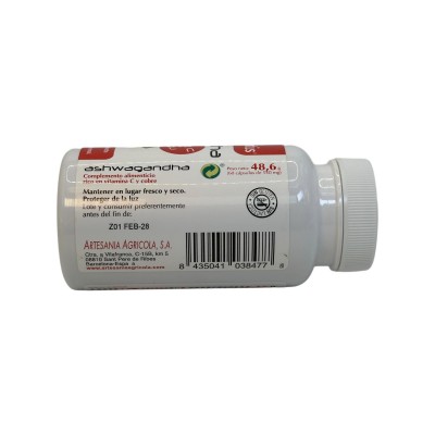 Ashwagandha KSM-66® 60 Cápsulas de PLANTIS Artesania Agrícola PLA-080007 Estados emocionales, ansiedad, estrés, depresión, re...