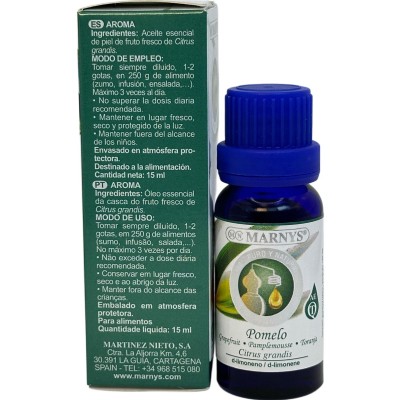 Aceite Esencial de Pomelo 15ml de MARNYS Marnys AA021 Aceites esenciales uso interno salud.bio