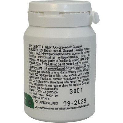 Extracto seco de Guaraná (Paullinia cupana) 60 cápsulas de Integralia INTEGRALIA INT-54655 Cansancio, fatiga, astenia primave...