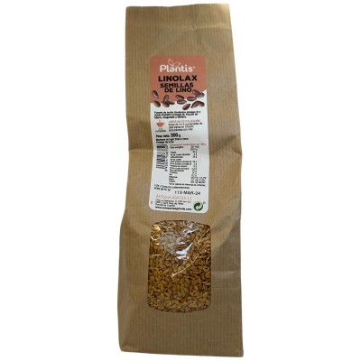 LINOLAX (semillas enteras de lino doradas) 300g de Plantis Artesania Agrícola ART-03673 Plantas y Semillas empacadas salud.bio