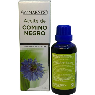 Aceite Puro de Comino Negro 50ml de Marnys Marnys MAR-07717 Ayudas aparato Digestivo salud.bio