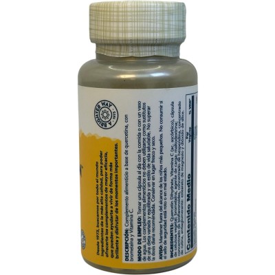 Small Mega Quercetin™ 30 VegCaps. Sin gluten Apto para veganos de Solaray SOLARAY SM-91186 Antioxidantes salud.bio