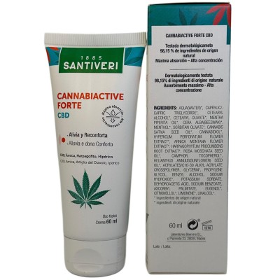 Cannabiactive FORTE CBD 60ml de Santiveri Santiveri  37237101 Articulaciones, Huesos, Tendones y Musculos, componen el Aparat...