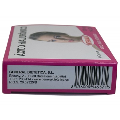 Ácido Hilauronico 120mg 30 cápsulas de Integralia INTEGRALIA 512 Nutricosmética salud.bio