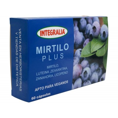 Mirtilo Plus (Luteina, Zeaxantina, Zanahoria, Licopeno) 60 cápsulas de Integralia INTEGRALIA 141 Ojos, visión salud.bio
