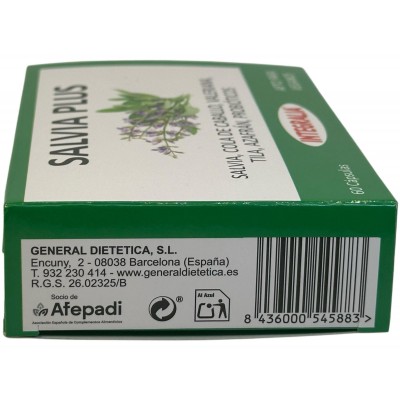 Salvia Plus 60 cápsulas de Integralia INTEGRALIA INT-568 Menopausia salud.bio