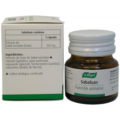 Sabalsan (función urinaria*) 30 cápsulas de A.Vogel A.Vogel AVO-42690 Bienestar urinario. Ayuda en el bienestar urinario. sal...