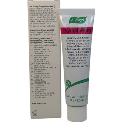 Crema Symphytum (Consuelda) cara y el cuerpo 30g / 32ml de A.Vogel A.Vogel AVO-39860 Cosmética Natural salud.bio