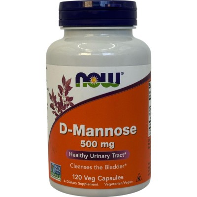 D-Manosa, 500 mg, 120 cápsulas vegetarianas de Now Foods NOW Foods NOW-02811 Bienestar urinario. Ayuda en el bienestar urinar...