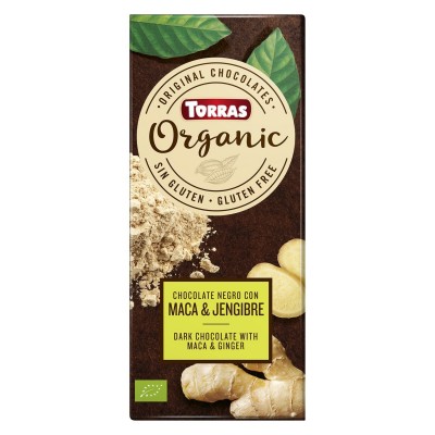 Chocolate BIO Negro 70% con Maca y Jengibre de Torras Chocolates Torras TO 37769 ECO (ecologico), BIO (biologico), Organico s...