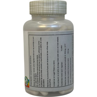 Niacin 500 mg no Flush B3 (no ruborizante) 100 VegCaps. de Solaray SOLARAY 4364 Vitamina B salud.bio