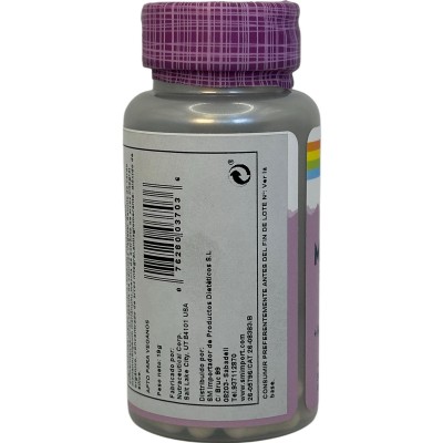 Milk Thistle 30 cápsulas (Silimarina - Cardo Mariano) de Solaray SOLARAY SOLA-03703 Higado y sistema hepatobiliar salud.bio