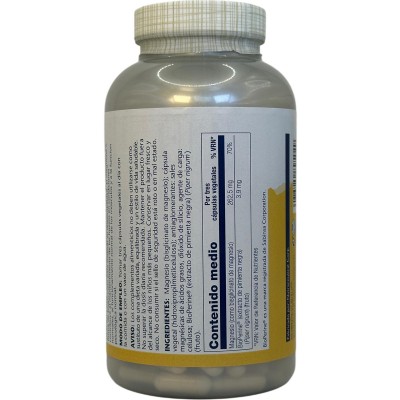 BIG Magnesium Bisglycinate mejorado (Bisglicinato) 240 cápsulas vegetales de Solaray SOLARAY SOLA-89504 Articulaciones, Hueso...