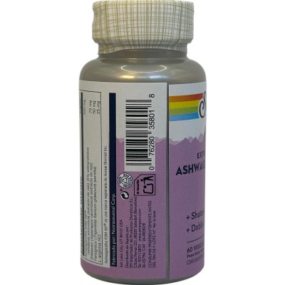 Ashwagandha KSM66 PLUS + Shatavari doble acción 60 cápsulas vegetales de Solaray SOLARAY SOLA-35801 Estados emocionales, ansi...