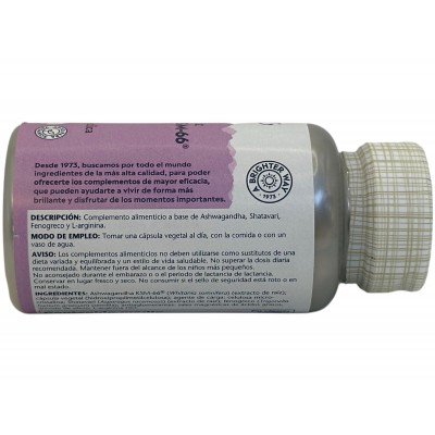 Ashwagandha KSM66 PLUS + Shatavari doble acción 60 cápsulas vegetales de Solaray SOLARAY SOLA-35801 Estados emocionales, ansi...