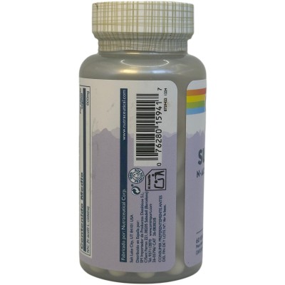SUPER NAC N-Acetil L-Cisteína 600mg 60 cápsulas Vegetales de Solaray SOLARAY SOLA-15941 Higado y sistema hepatobiliar salud.bio