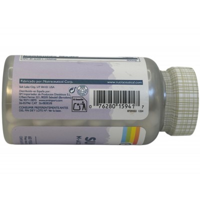 SUPER NAC N-Acetil L-Cisteína 600mg 60 cápsulas Vegetales de Solaray SOLARAY SOLA-15941 Higado y sistema hepatobiliar salud.bio