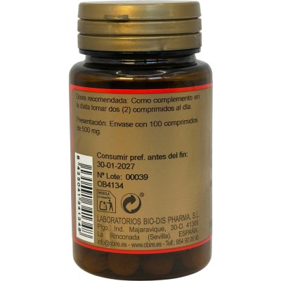 Açai Acai Extracto Seco 250mg (equivalente a 1000mg) 100 tabletas de Obire Obire OBI-34134 Antioxidantes salud.bio