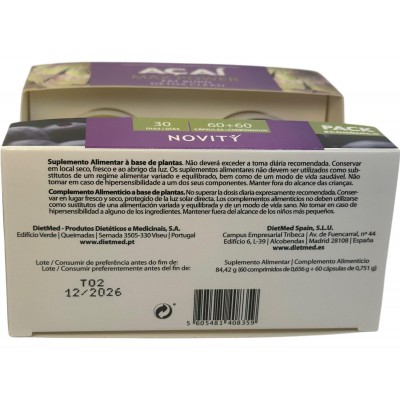 Acai Max Power Novity de Dietmed Dietmed 10019105170 Quemagrasas y similares salud.bio