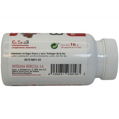 ES3 Azafran (Affron®) + Ashwagandha (KSM-66®) 30 cápsulas de PLANTIS Artesania Agrícola ART-03816 Estados emocionales, ansied...