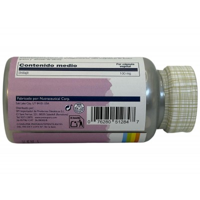 Shilajit 100mg 30 cápsulas vegetales de Solaray SOLARAY SOLA-51284 Suplementos Minerales  salud.bio