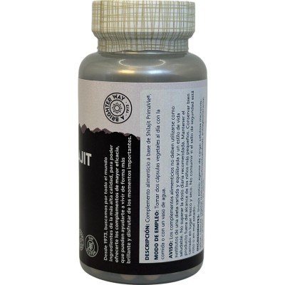 SUPER Shilajit PrimaVie® 500mg 60 cápsulas vegetales de Solaray SOLARAY SOLA-51714 Suplementos Minerales  salud.bio