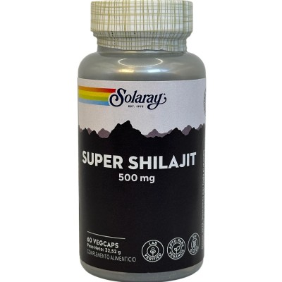SUPER Shilajit PrimaVie® 500mg 60 cápsulas vegetales de Solaray SOLARAY SOLA-51714 Suplementos Minerales  salud.bio