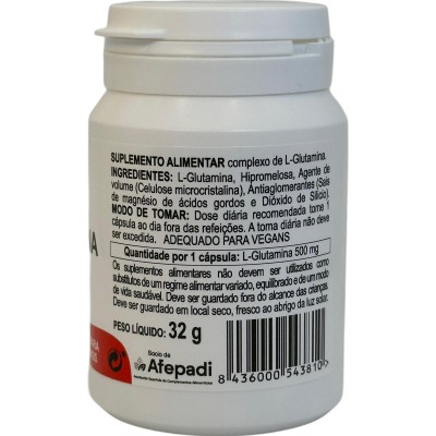 L-Glutamina 500mg 50 cápsulas de Integralia INTEGRALIA INT-54381 Suplementos Deportivos (Complementos Alimenticios) salud.bio