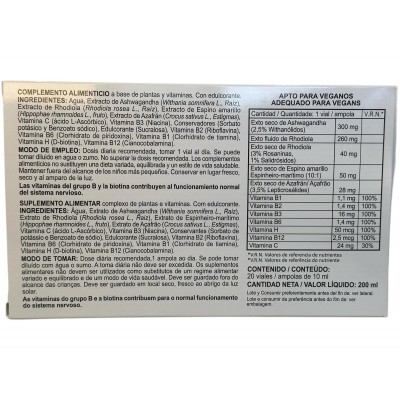 Gendiet vital 20 viales de 10ml de Integralia INTEGRALIA GEN-54603 Estados emocionales, ansiedad, estrés, depresión, relax sa...