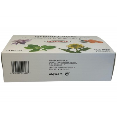 Gendiet vital 20 viales de 10ml de Integralia INTEGRALIA GEN-54603 Estados emocionales, ansiedad, estrés, depresión, relax sa...