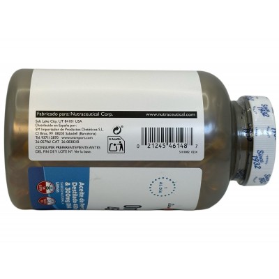 Big omega 3 de 450mg EPA y 300mg DHA 120 perlas sabor limón de Kal KAL KAL-46148 Sistema circulatorio salud.bio