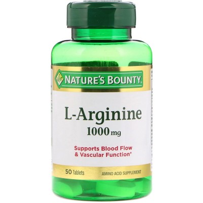 L-Arginina 1.000mg de Nature's Bounty NATURE´S BOUNTY NRT-07760 Aminoácidos salud.bio