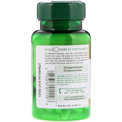 Potasio 99 mg, 100 cápsulas de Nature's Bounty NATURE´S BOUNTY NRT-01110 Minerales salud.bio