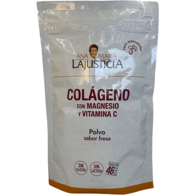 Colágeno con Magnesio y Vitamina C, 350g Polvo, sabor Fresa de Ana Maria Lajusticia Ana Maria LaJusticia ANA-68073 Articulaci...