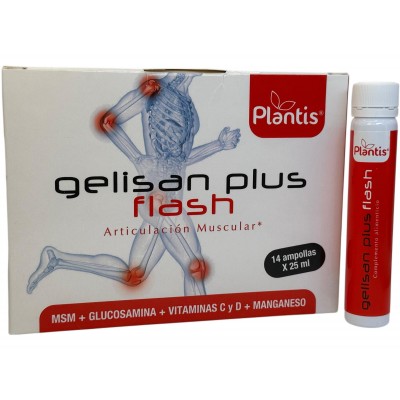 GELISAN PLUS FLASH (Articulaciones y muscular) 14 ampollas de PLANTIS Artesania Agrícola 080063 Articulaciones, Huesos, Tendo...