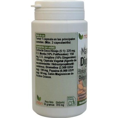 Manacomplex DIGESTIVO++ en 60+2 cápsulas Vegetales de Manabíos Manabios MAN-37167 Ayudas aparato Digestivo salud.bio