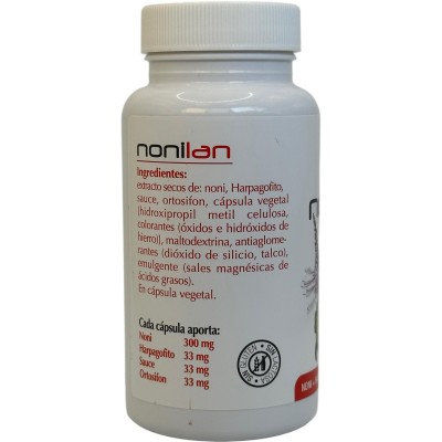 Nonilan (Noni + Harpagocito + Sauce + Ortosifon) 60 cápsulas 500mg de Plantis Artesania Agrícola ART-03808 Suplementos Natura...