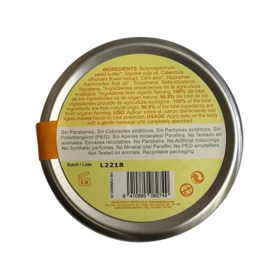 Manteca de Karité con Espino amarillo y Caléndula de MARNYS Marnys DERM003 Piel, Cabello y Uñas, Complementos y Vitaminas sal...