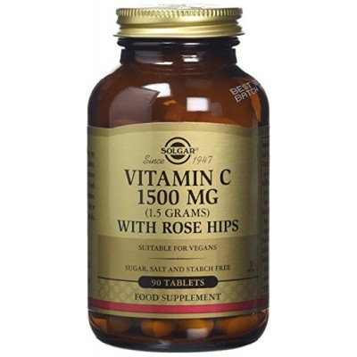 Vitamina C 1500 Mg con Escaramujo ROSE HIPS de Solgar SOLGAR  Vitamina C salud.bio