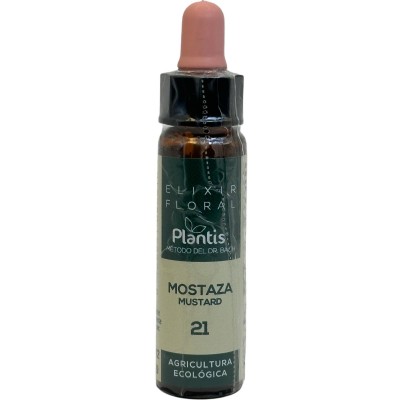 Mostaza (21) MUSTARD (Flores de Bach) Elixir Floral Ecológico de PLANTIS (Dr. Bach) Artesania Agrícola ART-09021 Estados emoc...