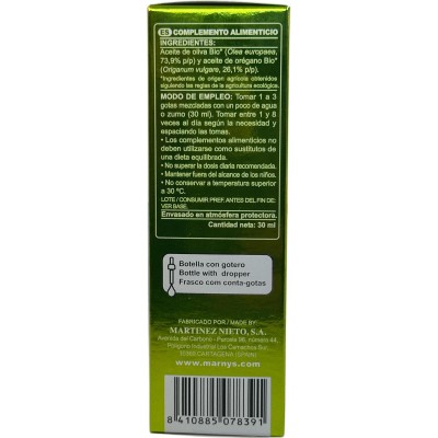 Aceite de Orégano BIO 30ml de Marnys Marnys MN466 Inicio salud.bio